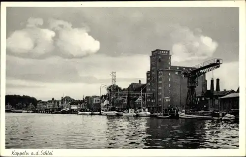 Ak Kappeln an der Schlei, Blick auf den Hafen