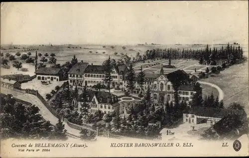 Ak Bellemagny Baronsweiler Elsass Haut Rhin, Kloster Baronsweiler