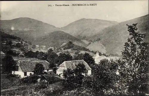 Ak Bourbach le Haut Oberburbach Elsass Haut Rhin, Panorama