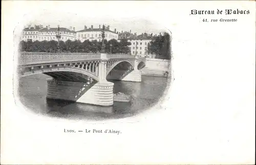 Ak Lyon Rhône, Le Pont d'Ainay