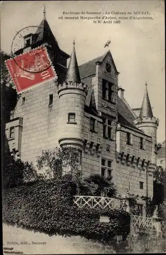 Ak Souzay Champigny Maine et Loire, Château