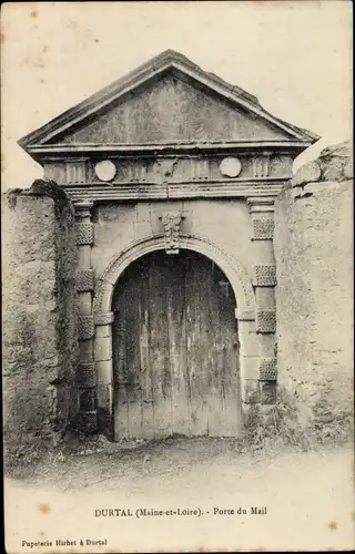 Ak Durtal Maine et Loire, Porte du Mail