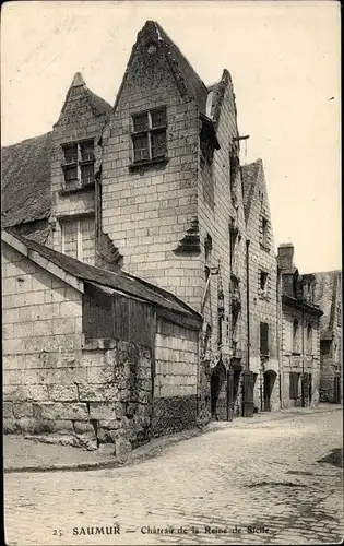 Ak Saumur Maine et Loire, Château de la Reine de Sicile