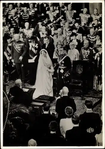 Ak Königin Juliana der Niederlande, Prinz Bernhard, Hochzeit