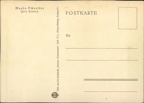 Ak Schauspielerin Magda Schneider, Portrait