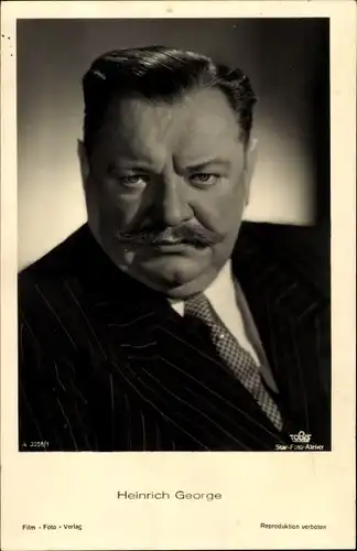 Ak Schauspieler Heinrich George, Portrait, Tobis Film