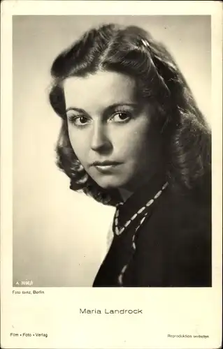 Ak Schauspielerin Maria Landrock, Portrait