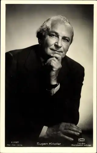 Ak Schauspieler Eugen Klöpfer, Portrait