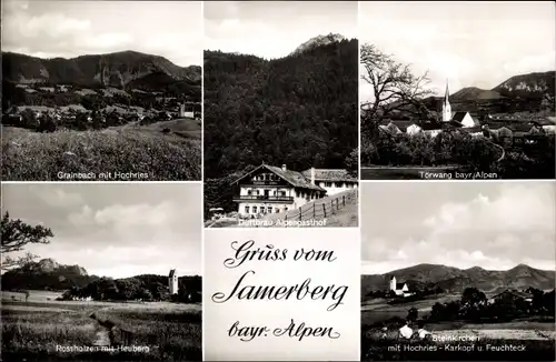Ak Törwang Samerberg in Oberbayern, Steinkirchen, Grainbach, Rossholzen