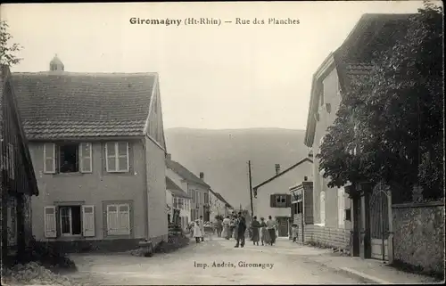 Ak Giromagny Großmenglatt Elsass Haut Rhin, Rue des Planches