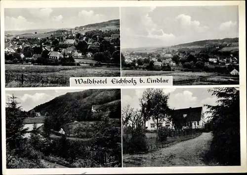 Ak Eichholz Lindlar im Oberbergischen Kreis, Blick auf den Ort, Waldhotel