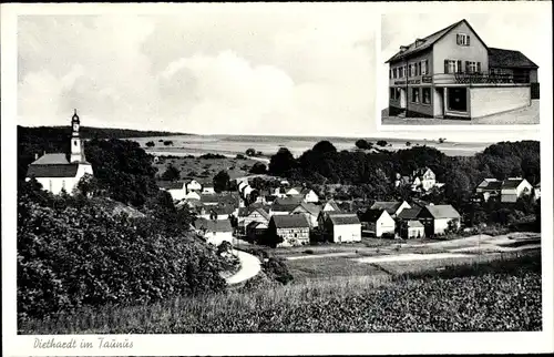 Ak Diethardt im Taunus, Gasthaus, Blick auf den Ort