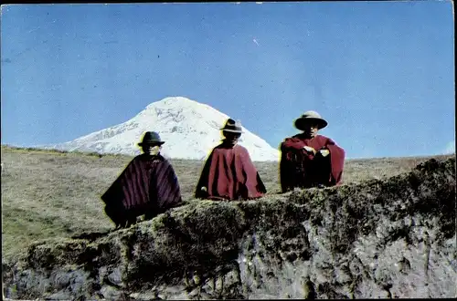 Ak Ecuador, Chimborazo Mount, Einheimische