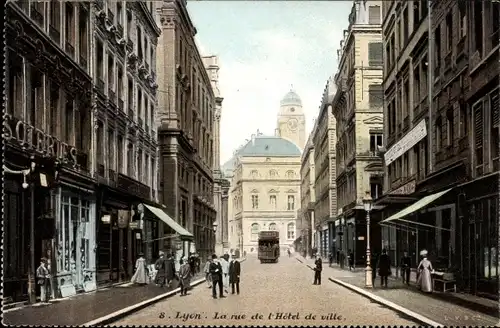 Ak Lyon Rhône, La Rue de la République