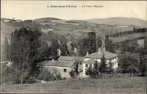 Ak Saint Just d'Avray Rhône, Le Petit Moulin