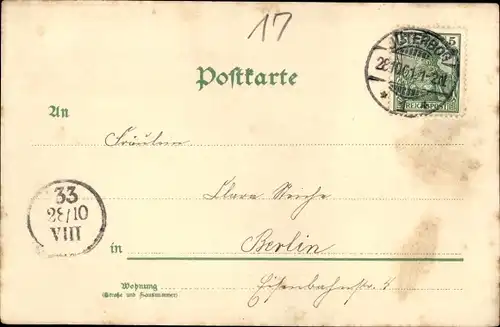 Litho Jüterbog in Brandenburg, Schießschulen Kasernement, Bahnhof, Offizierscasino, Ballon