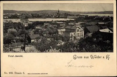 Ak Werder an der Havel, Panorama