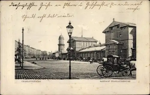 Ak Berlin Charlottenburg, Bahnhof Charlottenburg