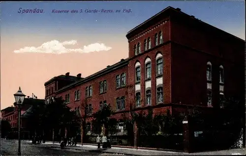 Ak Berlin Spandau, Kaserne des 5. Garde Regiments zu Fuß