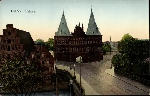 Ak Hansestadt Lübeck, Holstentor