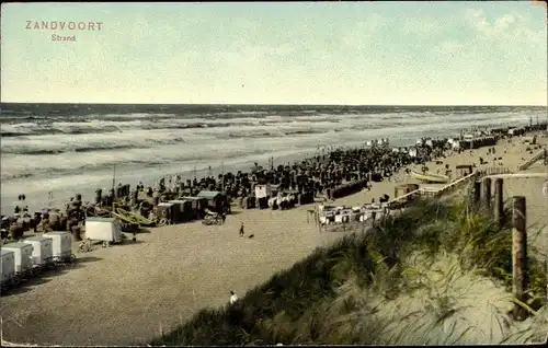 Ak Zandvoort Nordholland Niederlande, Strand