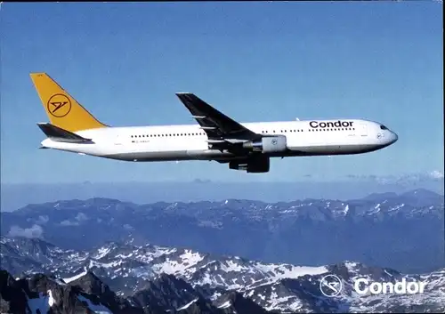 Ak Deutsches Passagierflugzeug, Boeing 767, Condor