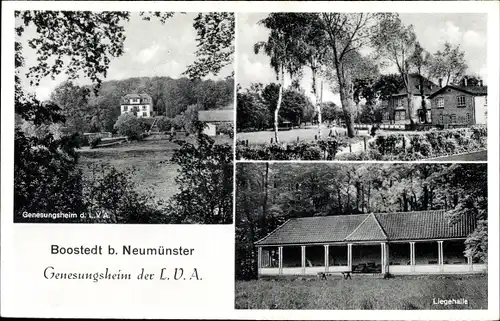 Ak Boostedt bei Neumünster, Genesungsheim der LVA, Liegehalle