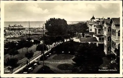 Ak Ostseebad Ahlbeck Heringsdorf Usedom, Strandpromenade, Seebrücke, Häuser