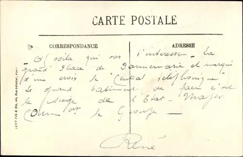 Ak Dannemarie Dammerkirch Elsass Haut Rhin, Ortspartie