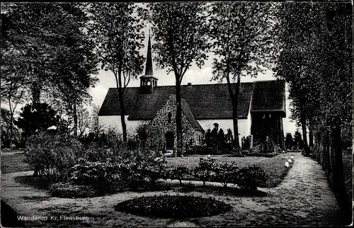 Ak Wanderup in Schleswig Holstein, Blick zur Kirche