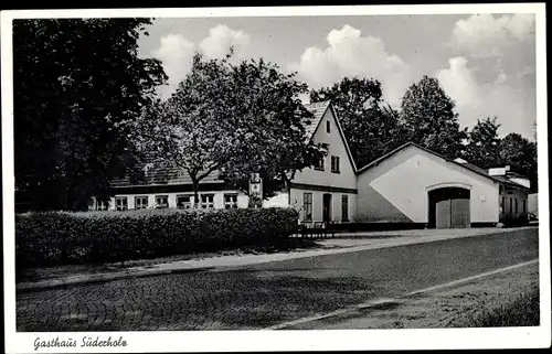 Ak Süderholz Schwesing in Nordfriesland, Gasthaus Süderholz