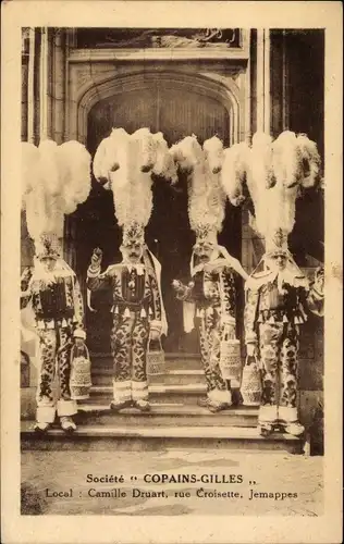 Ak Jemappes Wallonien Hennegau, Societe Copains Gulles, Camille Druart, rue Croisette