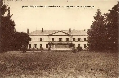 Ak Saint Étienne des Oullières Rhône, Chateau de Pougelon