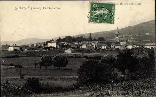 Ak Quincié Rhône, Vue Generale
