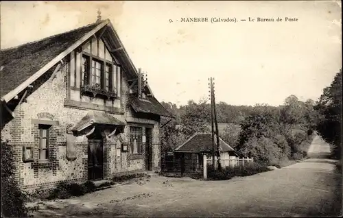 Ak Manerbe Calvados, Le Bureau de Poste