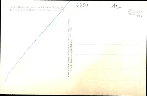 Ak Rödgen Obersdorf Wilnsdorf Nordrhein Westfalen, Berghotel