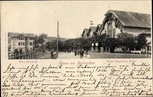 Ak Hahnenklee Bockswiese Goslar, Hotel Deutsches Haus, Villa Steinhoff