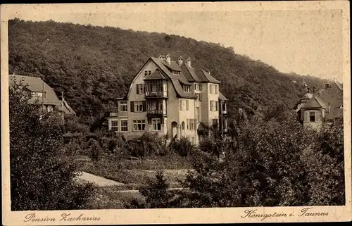 Ak Königstein im Taunus, Pension Zacharias