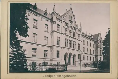 Foto Erfurt in Thüringen, Landgerichtsgebäude, Atelier Koppmann & Co., um 1873