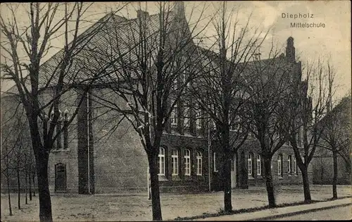 Ak Diepholz in Niedersachsen, Mittelschule