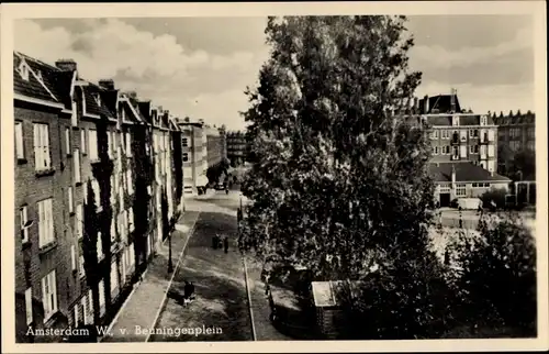 Ak Amsterdam Nordholland Niederlande, v. Benningenplein