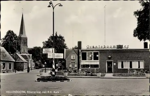 Ak Hellendoorn Overijssel, Bibenstraat, R K Kerk