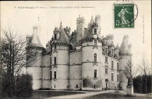 Ak Viel Baugé Maine et Loire, Château de Lendifer