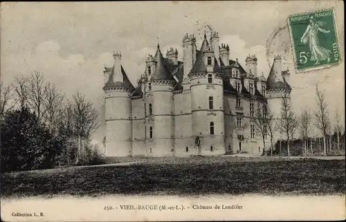 Ak Viel Baugé Maine et Loire, Château de Landifer