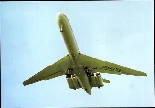 Ak Deutsches Passagierflugzeug, Interflug, Iljuschin IL 62, DDR SEM