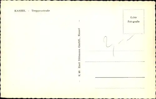 Ak Kassel in Hessen, Treppenstraße