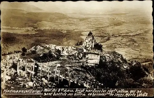 Ak Hartmannswiller Hartmannsweiler Elsass Haut Rhin, Hartmannswillerkopf, Panorama