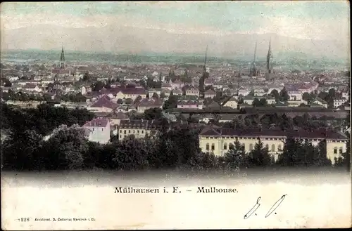 Ak Mulhouse Mülhausen Elsass Haut Rhin, Panorama