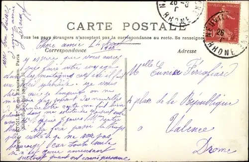 Ak Neuville sur Saône Rhône, Vue Generale