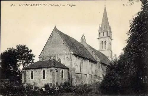 Ak Magny le Freule Calvados, L'Eglise